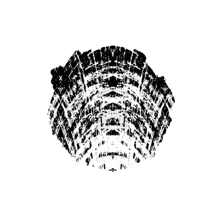 Ilustración de Textura en blanco y negro. elementos abstractos grunge monocromo . - Imagen libre de derechos
