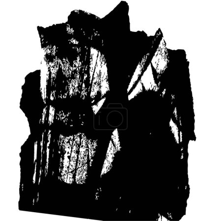 Ilustración de Fondo abstracto de textura en blanco y negro - Imagen libre de derechos