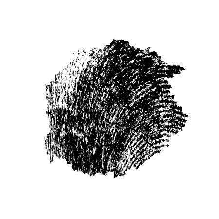 Illustration for Abstract black brush stroke, vector illustration - Royalty Free Image