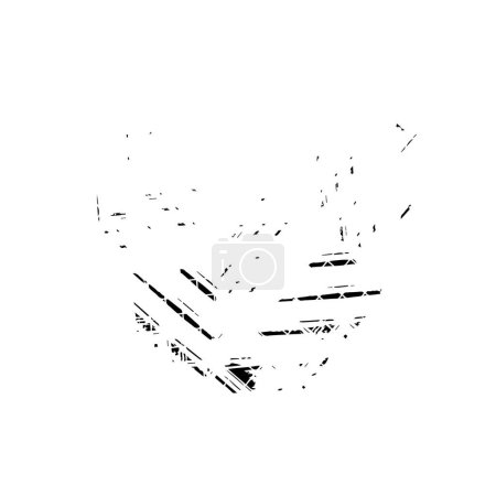 Illustration for Background in black and white texture with spots, scratches and lines. abstract vector illustration. - Royalty Free Image