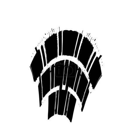 Illustration for Grunge brush stroke,  textured background - Royalty Free Image