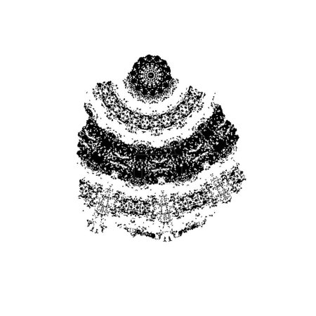 Illustration for Black ink brush stroke isolated - Royalty Free Image