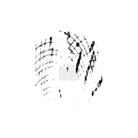 Ilustración de Textura en blanco y negro. grunge monocromo mano abstracta - elementos pintados . - Imagen libre de derechos