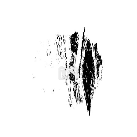 Illustration for Black and white texture. monochrome grunge abstract hand - painted elements . - Royalty Free Image