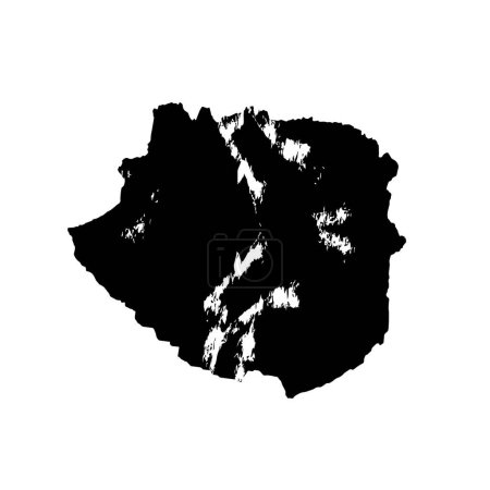 Ilustración de Textura grunge. Fondo blanco y negro abstracto. Superficie vintage monocromática - Imagen libre de derechos