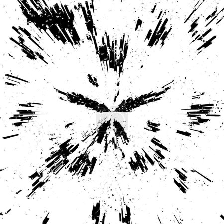 Ilustración de Grunge superficie erosionada fondo. colores acromáticos - Imagen libre de derechos