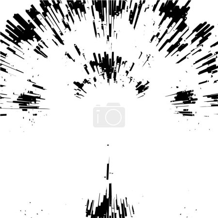 Illustration for Abstract texture, black and white background. vector illustration - Royalty Free Image