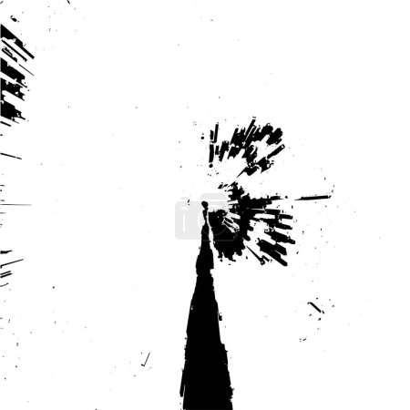 Illustration for Black and white grunge background. abstract illustration - Royalty Free Image