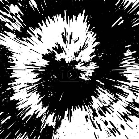 Foto de Fondo grunge abstracto en blanco y negro, ilustración vectorial - Imagen libre de derechos