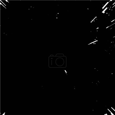 Illustration for Abstract black and white grunge background, vector illustration - Royalty Free Image