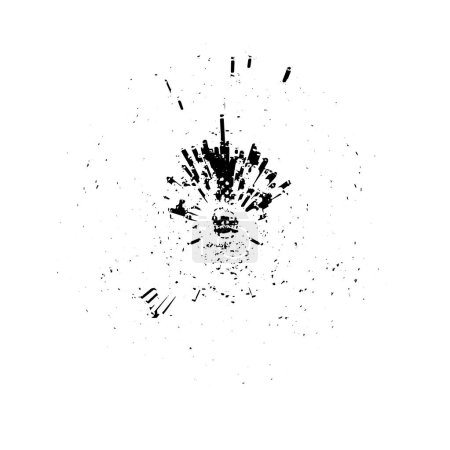 Ilustración de Negro y blanco monocromo textura grunge vintage tiempo fondo - Imagen libre de derechos