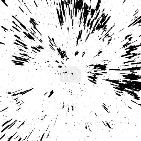 Ilustración de Patrón geométrico grunge oscuro. textura monocromática. - Imagen libre de derechos
