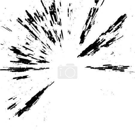 Illustration for Black and white vector illustration. Abstract background. - Royalty Free Image