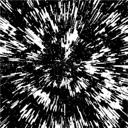 Ilustración de Fondo grunge blanco y negro abstracto. Ilustración vectorial - Imagen libre de derechos
