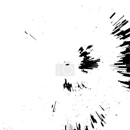 Ilustración de Fondo grunge blanco y negro. explosión abstracta, fuegos artificiales - Imagen libre de derechos