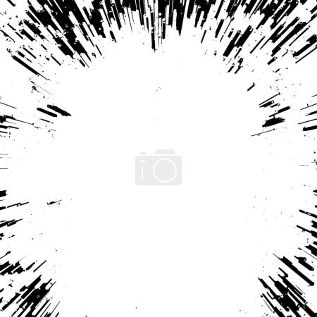 Illustration for Black and white grunge background. abstract explosion, firework background - Royalty Free Image