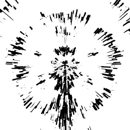 Ilustración de Explosión grunge abstracta, fondo de fuegos artificiales. ilustración vectorial - Imagen libre de derechos