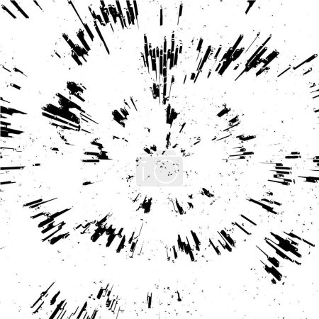 Téléchargez les illustrations : Abstrait grunge fond noir et blanc avec des lignes. illustration vectorielle - en licence libre de droit