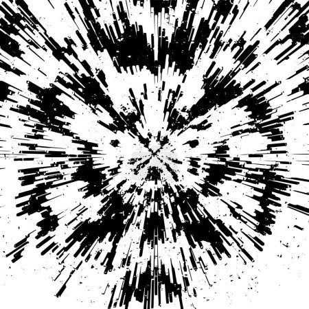 Illustration for Abstract texture, black and white background. vector illustration - Royalty Free Image