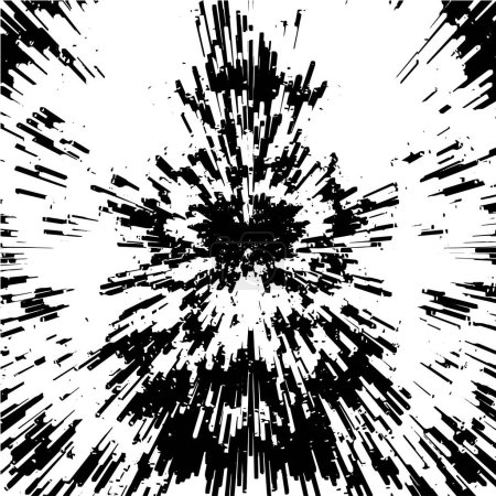 Ilustración de Fondo grunge blanco y negro, superficie abstracta con líneas. ilustración vectorial - Imagen libre de derechos