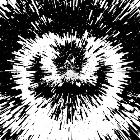 Ilustración de Fondo creativo abstracto, textura en blanco y negro - Imagen libre de derechos