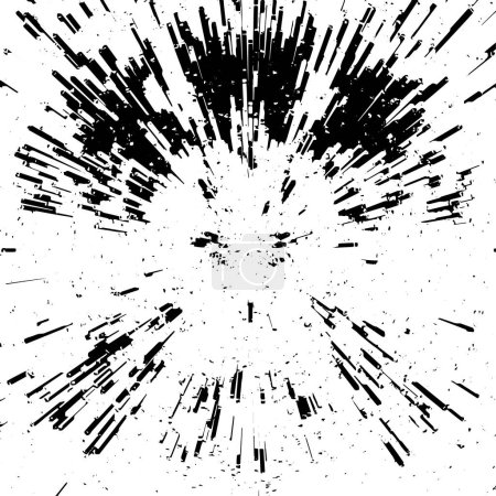 Ilustración de Fondo abstracto en blanco y negro, textura - Imagen libre de derechos