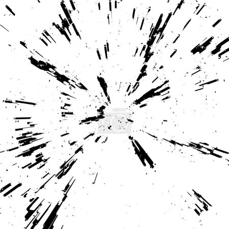 Ilustración de Fondo gráfico abstracto en blanco y negro, textura grunge - Imagen libre de derechos