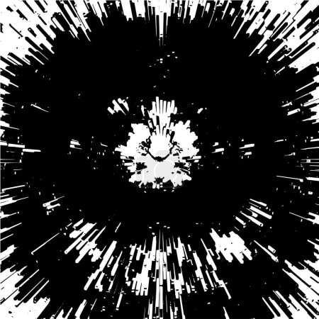 Ilustración de Fondo abstracto en blanco y negro, ilustración vectorial - Imagen libre de derechos