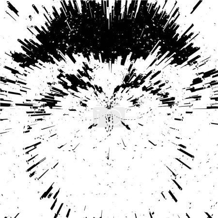 Illustration for Abstract background, black and white  texture - Royalty Free Image