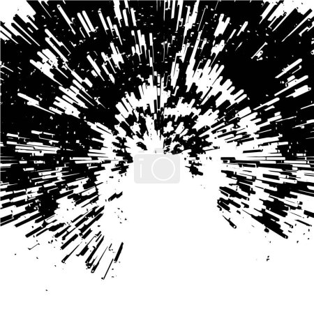 Illustration for Black and white grunge abstract background. vector illustration. - Royalty Free Image