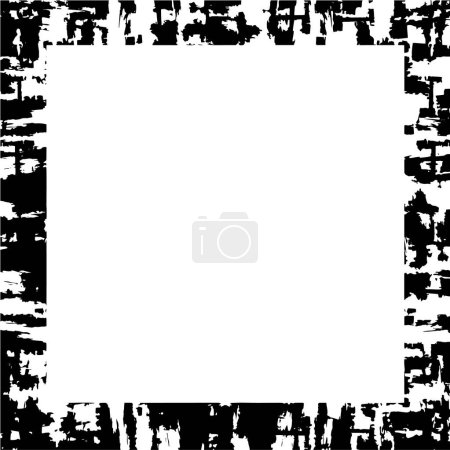 Illustration for Grunge Frame. Urban Background Texture Vector. Dust Overlay. Distressed Grainy Grungy Framing Effect. Distressed Backdrop Vector Illustration. - Royalty Free Image