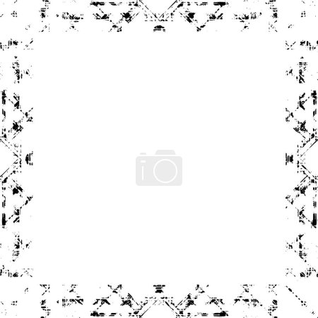 Illustration for Grunge Frame. Urban Background Texture Vector. Dust Overlay. Distressed Grainy Grungy Framing Effect. Distressed Backdrop Vector Illustration. - Royalty Free Image