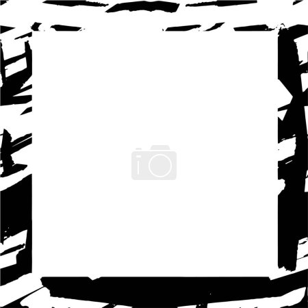 Illustration for Distress overlay texture. Grunge frame or border.  Distress illustration simply place over object to create grunge effect. - Royalty Free Image