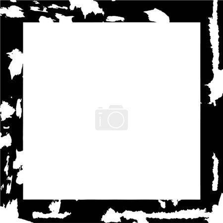 Illustration for Distress overlay texture. Grunge frame or border.  Distress illustration simply place over object to create grunge effect. - Royalty Free Image