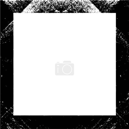 Illustration for Grunge Frame. Urban Background Texture Vector. Dust Overlay. Distressed Grainy Grungy Framing Effect. - Royalty Free Image