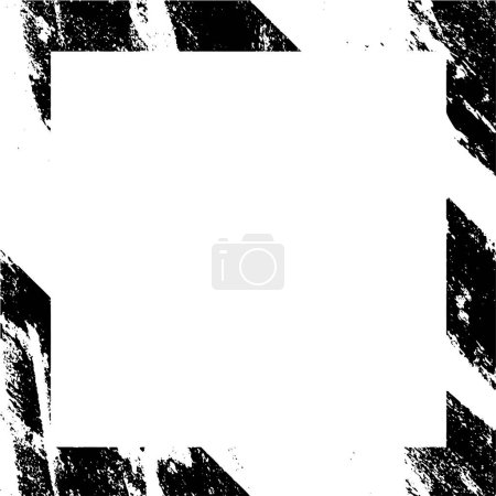 Illustration for Grunge Frame. Urban Background Texture Vector. Dust Overlay. Distressed Grainy Grungy Framing Effect. - Royalty Free Image