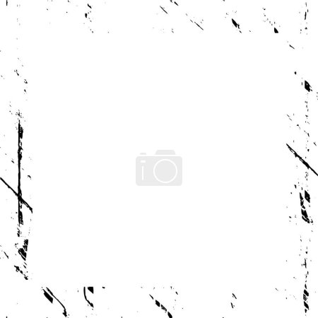 Photo for Black and white grunge. Grunge frame and border. Distress overlay texture. - Royalty Free Image