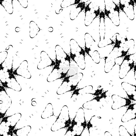 Ilustración de Abstracto monocromo grunge resistido textura de fondo - Imagen libre de derechos