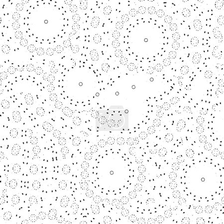 Illustration for Pattern with black and white elements vector illustration - Royalty Free Image