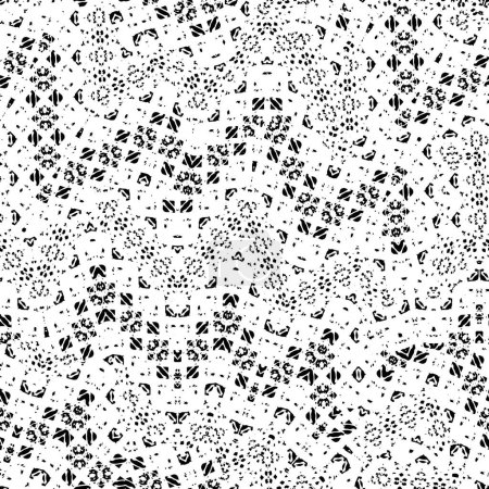 Illustration for Black and white abstract pattern - Royalty Free Image