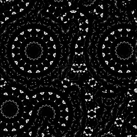 Ilustración de Patrón geométrico en blanco y negro. ilustración vectorial - Imagen libre de derechos