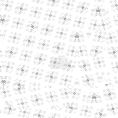 Illustration for Black and white geometric pattern. vector illustration - Royalty Free Image