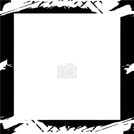 Illustration for Geometric black border, frame - Royalty Free Image