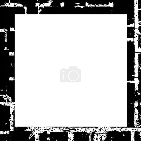 Illustration for White background with black frame for design - Royalty Free Image