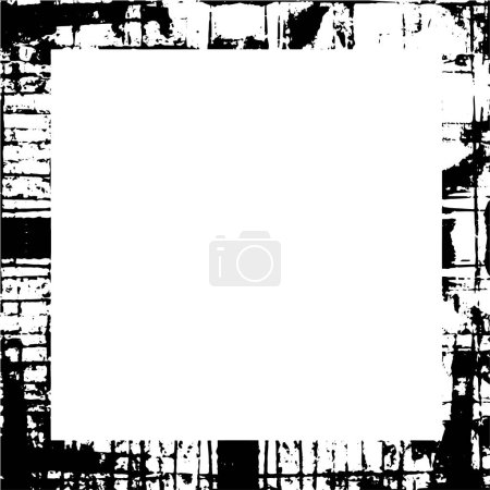 Illustration for White background with black frame for design - Royalty Free Image