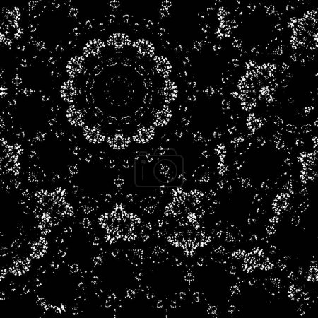 Ilustración de Fondo grunge monocromo abstracto. Patrón blanco y negro - Imagen libre de derechos