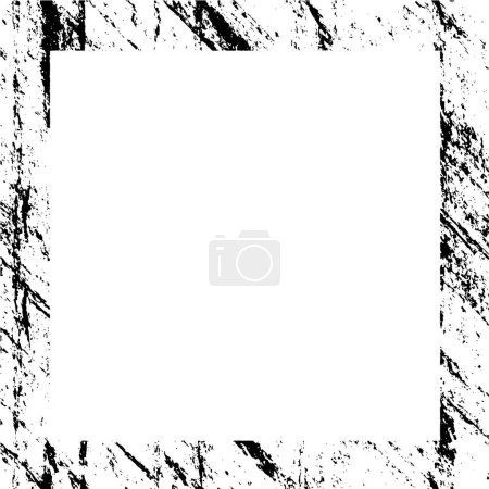 Photo for Black grunge frame on white background - Royalty Free Image
