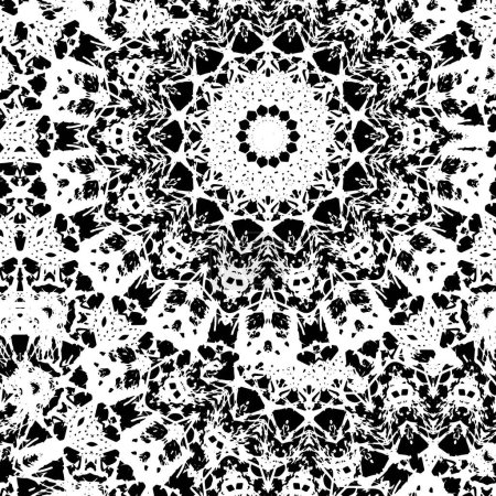 Illustration for Ethnic seamless ornamental lace background. Mandala pattern. - Royalty Free Image
