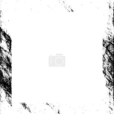 Illustration for Grunge drawing stroke frame. Dirty overlay and distress border frame. - Royalty Free Image