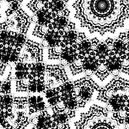 Ilustración de Grunge abstracto fondo texturizado en blanco y negro - Imagen libre de derechos